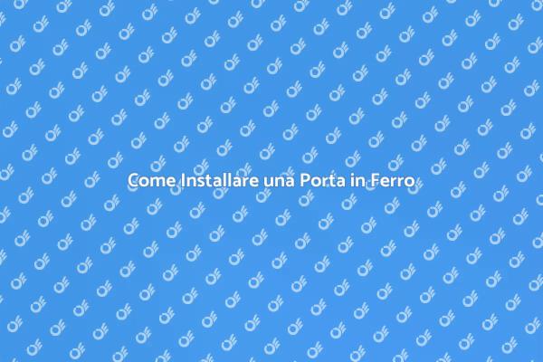 Sicurezza con una Porta in Ferro