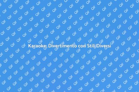 Karaoke con Stili Musicali Diversificati