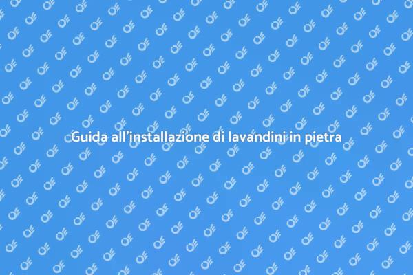 Ristrutturare con un lavandino in pietra