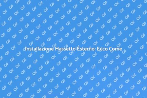 Massetto di Cemento Esterno: Guida