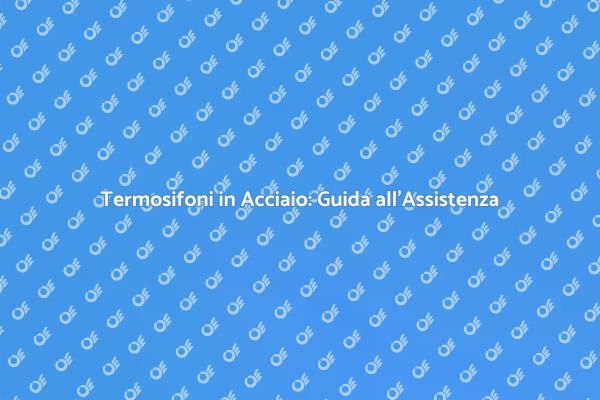 Termosifoni: Comfort e Assistenza Tecnica