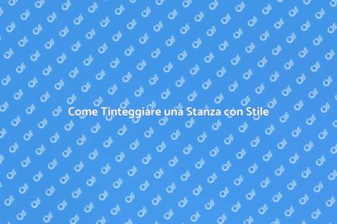 Tinteggiare una Stanza: Guida Pratica