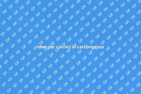 Decorare cornici in cartongesso