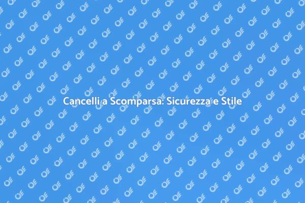 Cancello a Scomparsa: Una Scelta Intelligente
