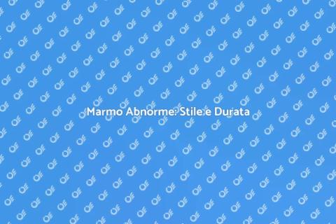 Pavimenti in Marmo: Eleganza Unica