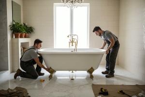 installare vasca con piedini: Da €500