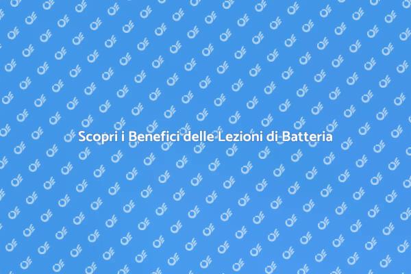 Perché Prendere una Lezione di Batteria?
