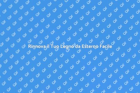 Verniciare Legno da Esterno con Smalto