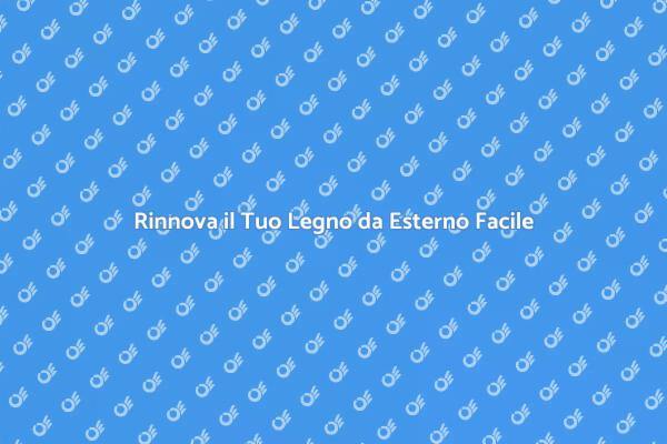 Rinnova il Legno da Esterno con Smalto