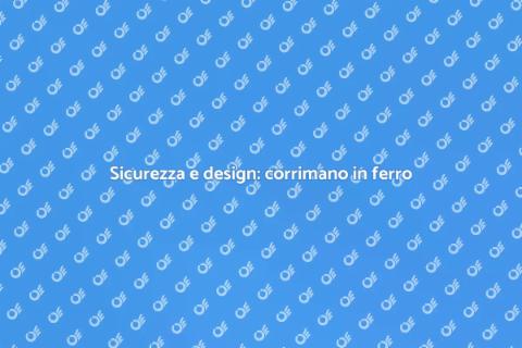Corrimano in ferro per edifici commerciali