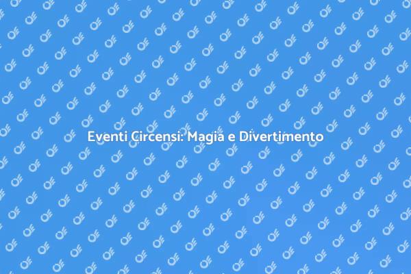 Cattura la Magia del Circo nei Tuoi Eventi