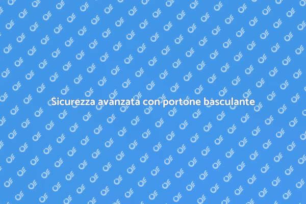 Innovazione e sicurezza: portone basculante