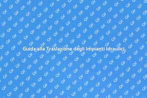 Spostare Impianti Idraulici in Ristrutturazioni