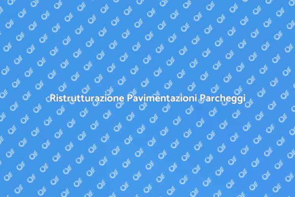 Pavimentazioni in Calcestruzzo per Parcheggi