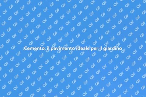 Pavimento in cemento per giardino