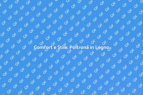 Poltrona da Giardino in Legno