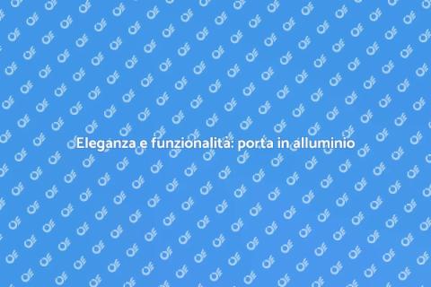 Porta in alluminio per interni: eleganza