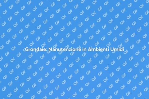 Manutenzione Grondaie in Alta Umidità