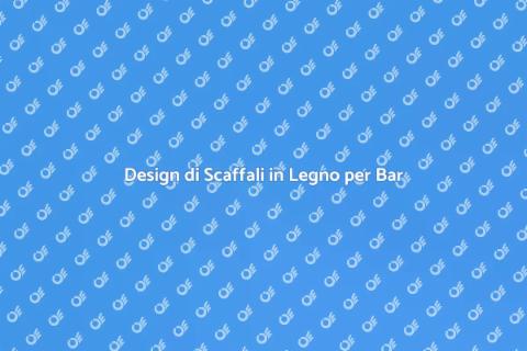 Scaffale in Legno per Arredamento Bar