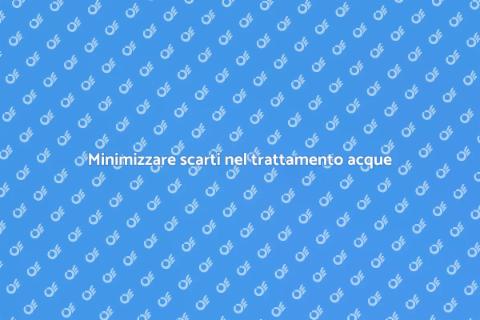 Gestire scarti trattamento acque