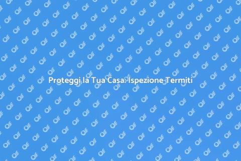 Ispezione Termiti per la Tua Casa