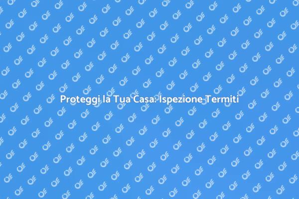Ispezione Termiti: Sicurezza Garantita