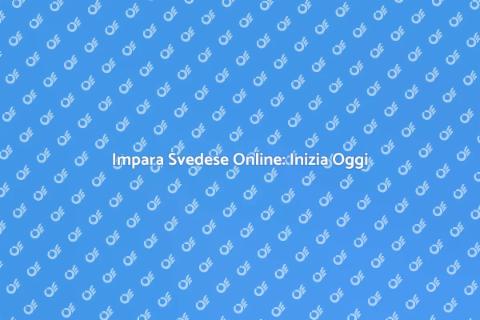 Corso di Svedese Online: Impara Facile