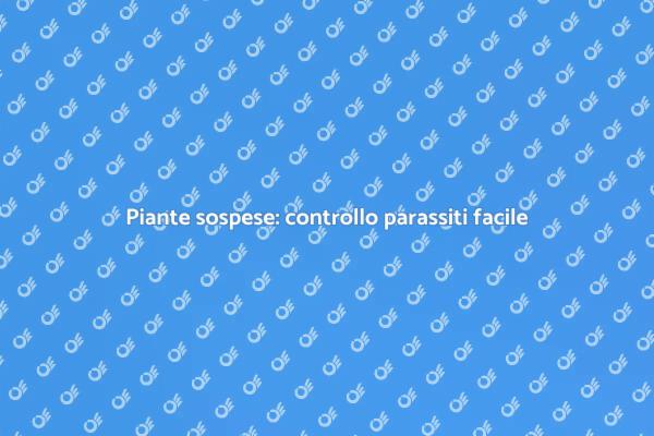 Piante sospese per il giardinaggio urbano