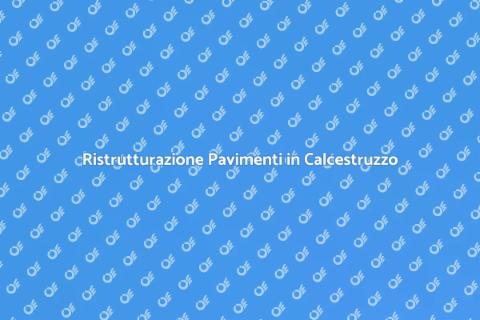 Lavaggio e Rifacimento Pavimentazioni