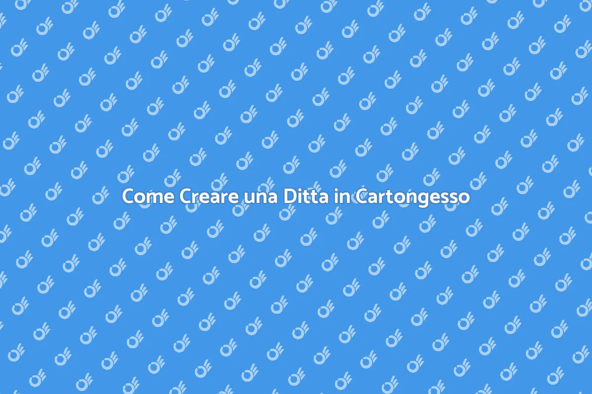 Ditta in Cartongesso per Cucina