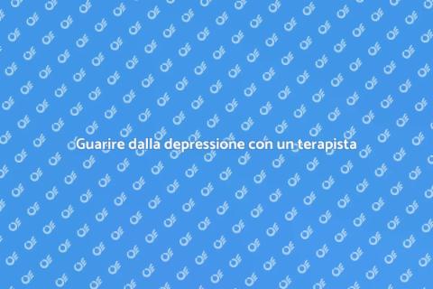 Terapista per la cura della depressione