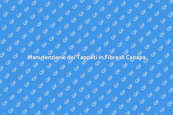 Come Pulire i Tappeti in Fibra di Canapa