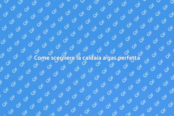 Caldaia a gas: efficienza e comfort in casa