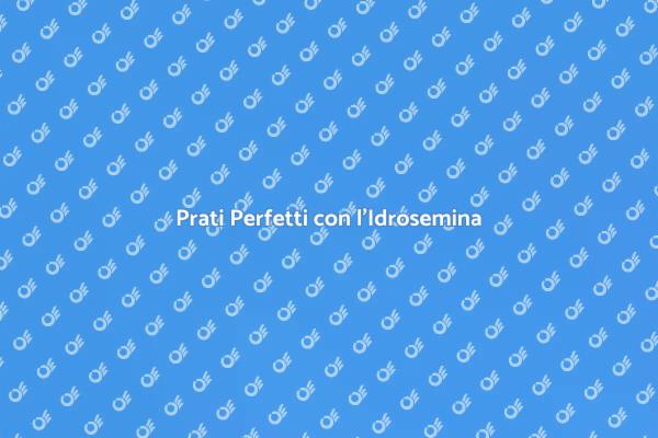 Trasforma il Tuo Giardino con Idrosemina