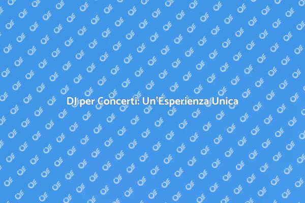 Trasforma il Tuo Evento con un DJ
