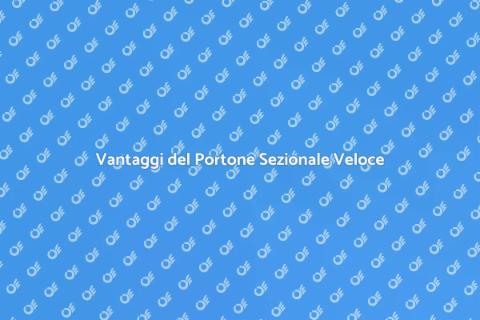 Portone Sezionale Alta Velocità