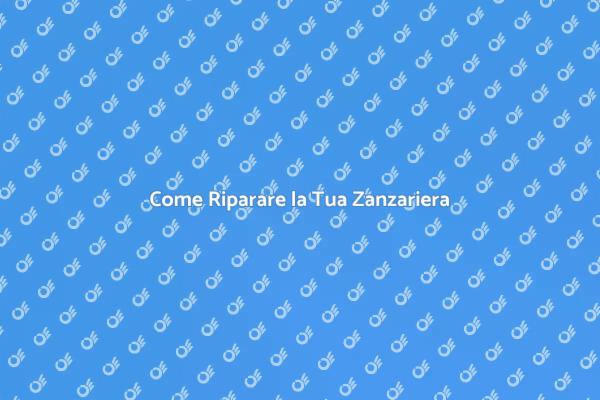 Riparazione Facile della Zanzariera