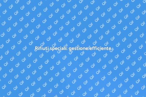 Efficienza nella gestione rifiuti speciali