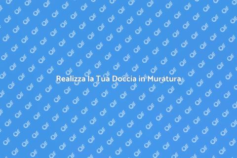 Idraulico per Doccia in Muratura