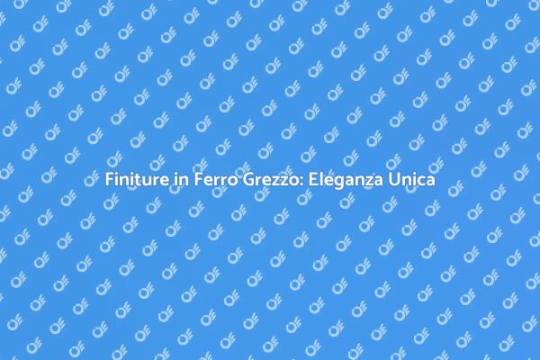 Porta in Ferro: Stile e Funzionalità