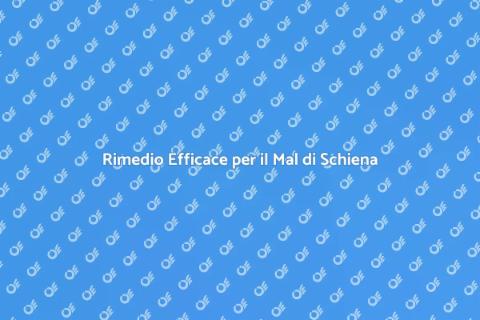 Terapia Manuale per Mal di Schiena