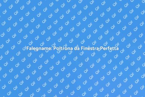 Costruire una Poltrona da Finestra