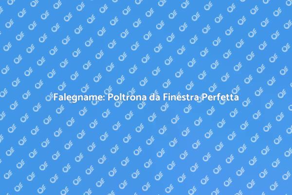 Crea la Tua Poltrona da Finestra!