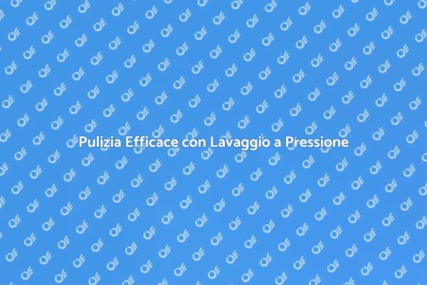 Rinfresca la tua casa con Lavaggio a Pressione