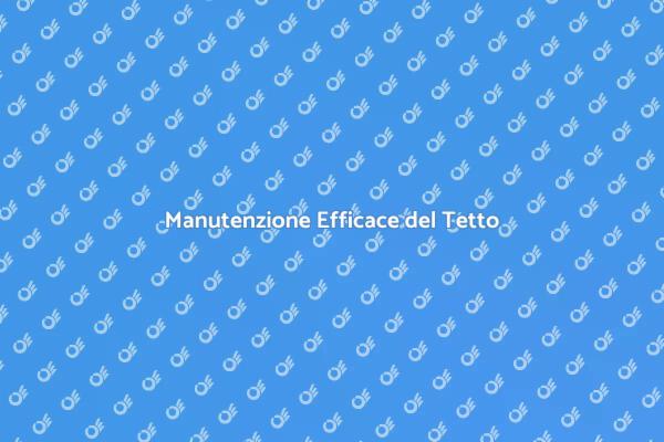 La Pulizia del Tetto: Un Necessario Servizio
