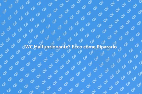 Riparazione WC: Soluzioni Efficaci