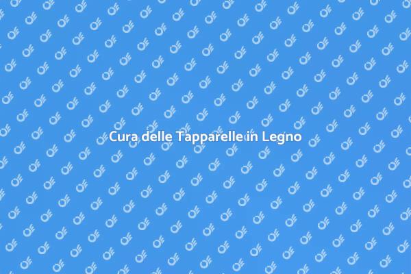 Manutenzione Efficace Tapparelle Legno