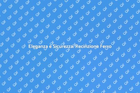 Recinzione in Ferro per Terrazzo