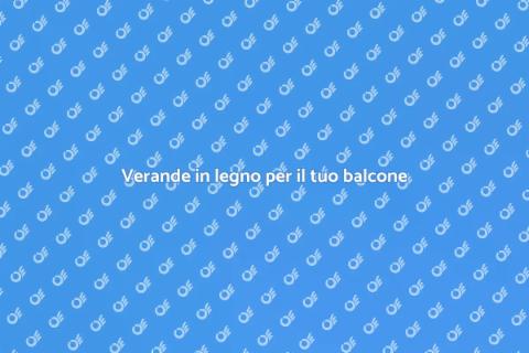 Progettazione verande per balconi in legno