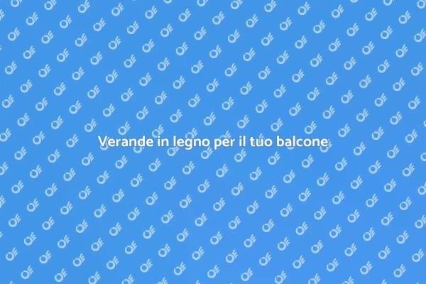 Verande eleganti per balconi in legno